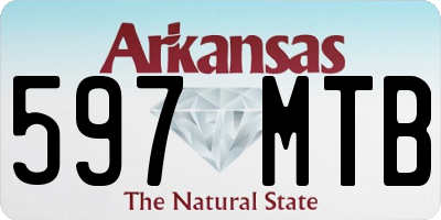 AR license plate 597MTB