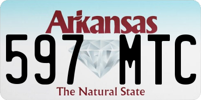 AR license plate 597MTC