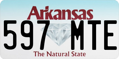 AR license plate 597MTE