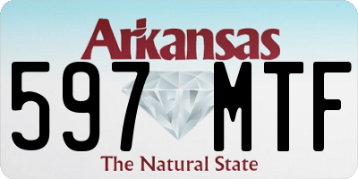 AR license plate 597MTF