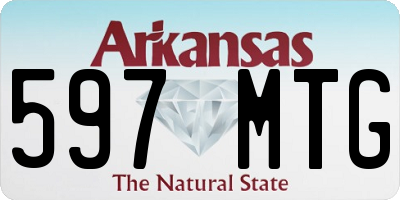 AR license plate 597MTG