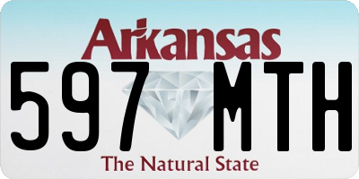 AR license plate 597MTH