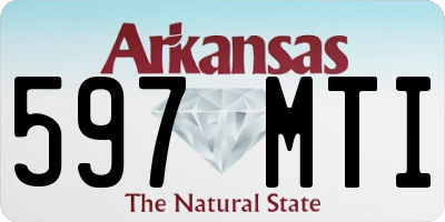 AR license plate 597MTI