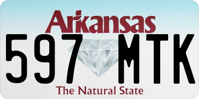 AR license plate 597MTK
