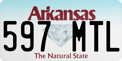 AR license plate 597MTL