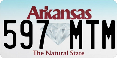 AR license plate 597MTM