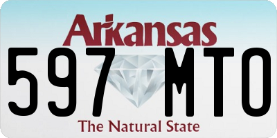 AR license plate 597MTO