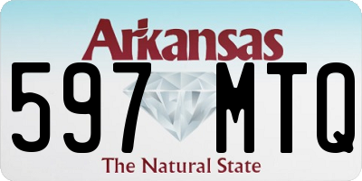 AR license plate 597MTQ