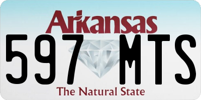 AR license plate 597MTS