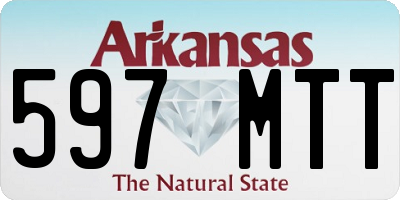 AR license plate 597MTT