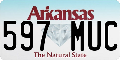 AR license plate 597MUC