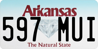 AR license plate 597MUI