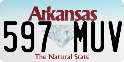 AR license plate 597MUV