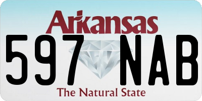 AR license plate 597NAB