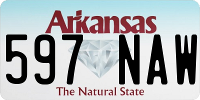 AR license plate 597NAW