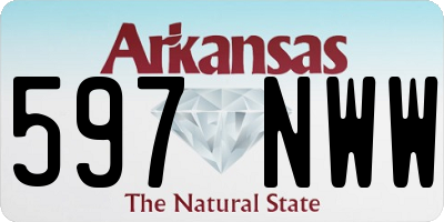 AR license plate 597NWW