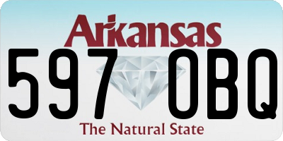 AR license plate 597OBQ