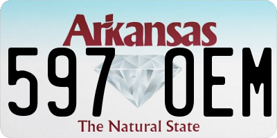 AR license plate 597OEM