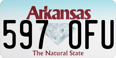AR license plate 597OFU