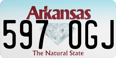 AR license plate 597OGJ