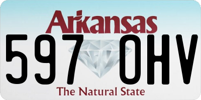 AR license plate 597OHV