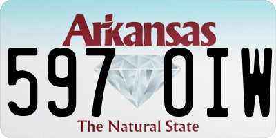 AR license plate 597OIW