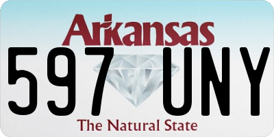 AR license plate 597UNY
