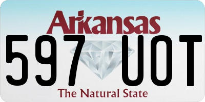 AR license plate 597UOT