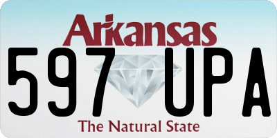 AR license plate 597UPA