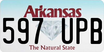 AR license plate 597UPB