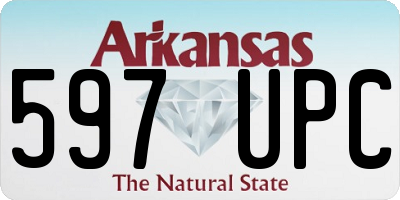 AR license plate 597UPC