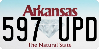 AR license plate 597UPD