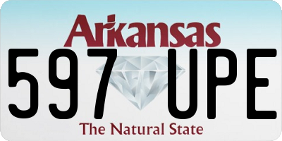 AR license plate 597UPE