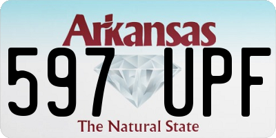 AR license plate 597UPF