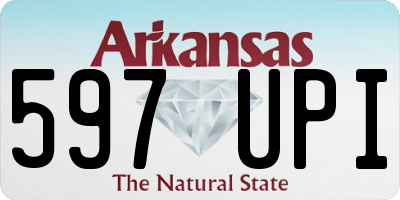 AR license plate 597UPI