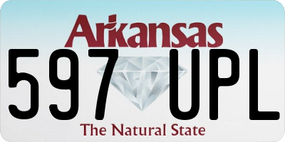 AR license plate 597UPL