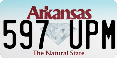 AR license plate 597UPM