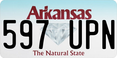 AR license plate 597UPN