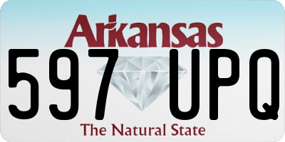 AR license plate 597UPQ