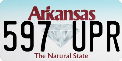 AR license plate 597UPR