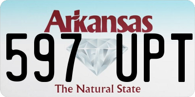 AR license plate 597UPT