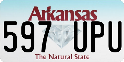 AR license plate 597UPU