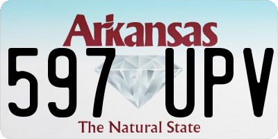 AR license plate 597UPV