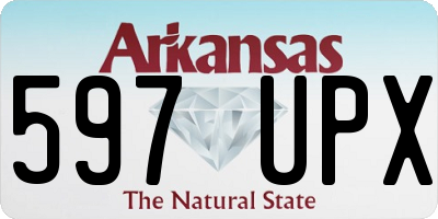 AR license plate 597UPX