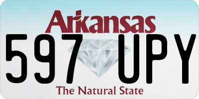 AR license plate 597UPY