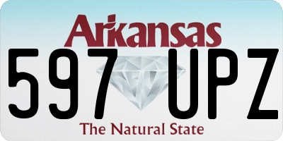 AR license plate 597UPZ