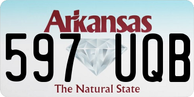 AR license plate 597UQB