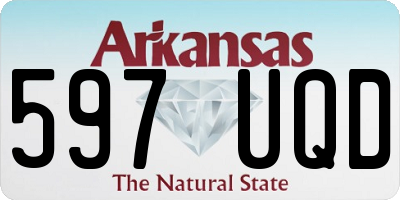 AR license plate 597UQD