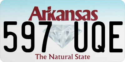 AR license plate 597UQE