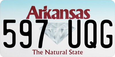 AR license plate 597UQG